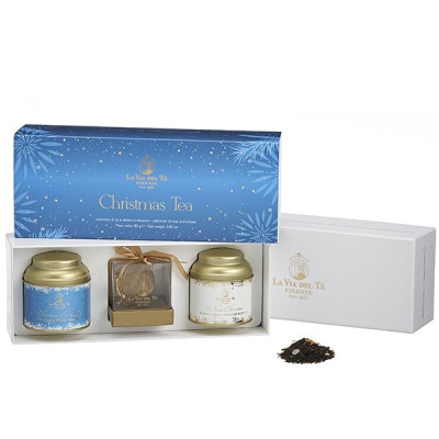Theecadeau Geschenkdoos Blauwe Kerst - 