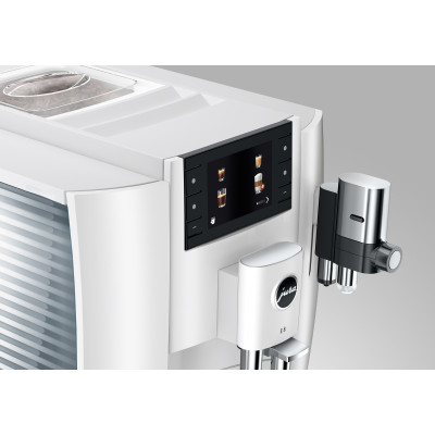 JURA E8 Piano White (EC) + Gratis proefpakket - 