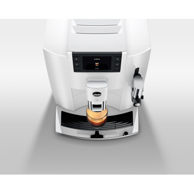 JURA E8 Piano White (EC) + Gratis proefpakket - 