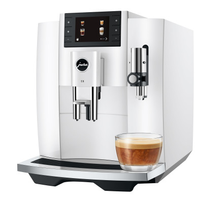 JURA E8 Piano White (EC) + Gratis proefpakket - 