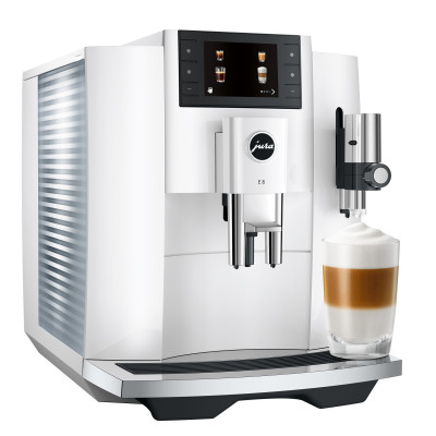 JURA E8 Piano White (EC) + Gratis proefpakket - 