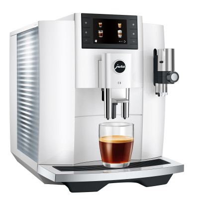 JURA E8 Piano White (EC) + Gratis proefpakket - 