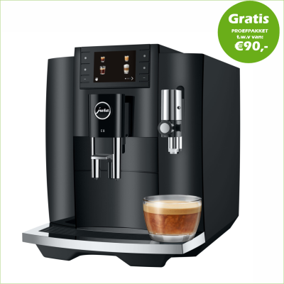 JURA E8 Piano Black (EC) + Gratis proefpakket -