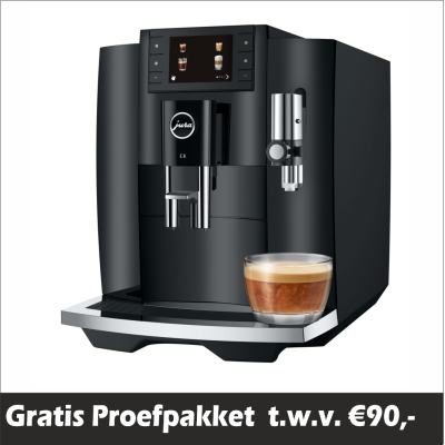 JURA E8 Piano Black (EC) + Gratis proefpakket -