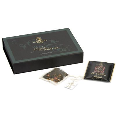 Theedoos eco-leer zwart - 