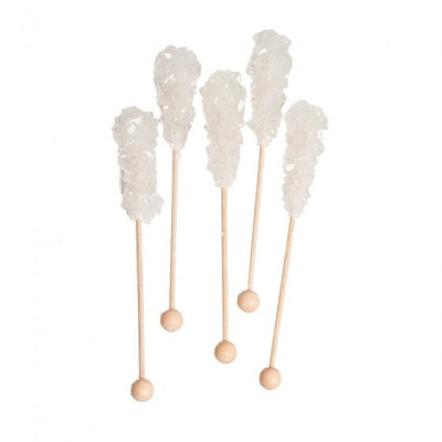 Kandij suikersticks wit luxe 10 stuks - 